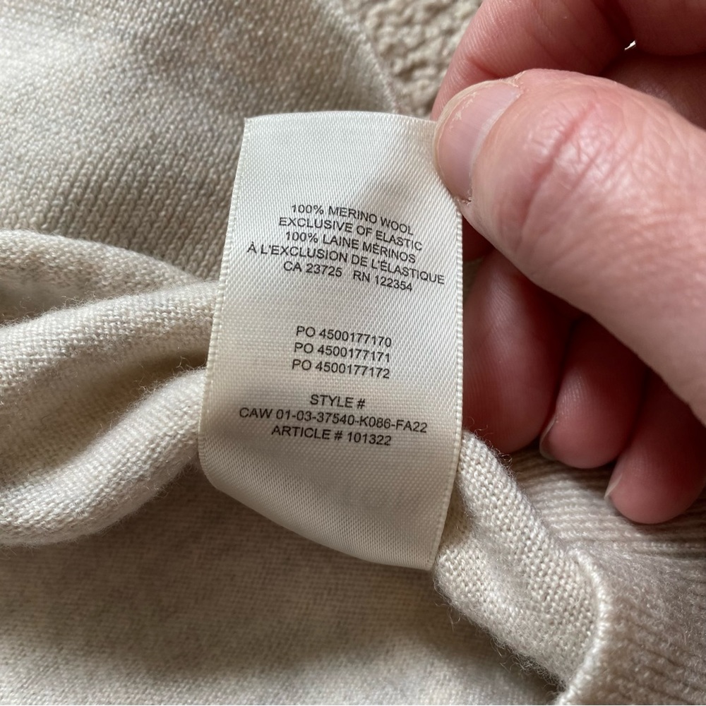Aritzia Babaton Orta Sweater Vest 100% merino wool size XS - Picture 12 of 12
